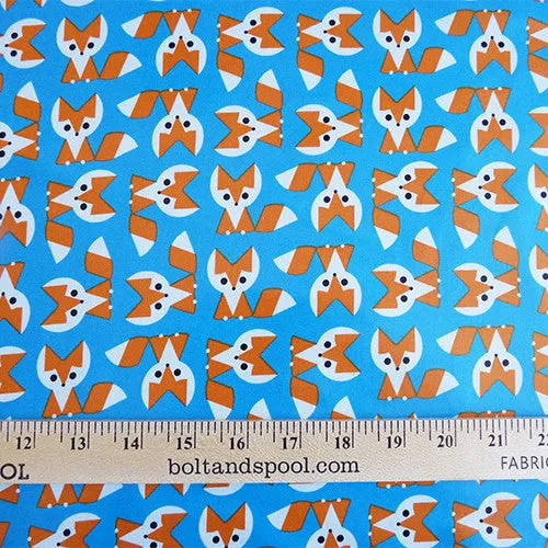 Cloud9 Organic Fabric : Fox Laminate - Blue