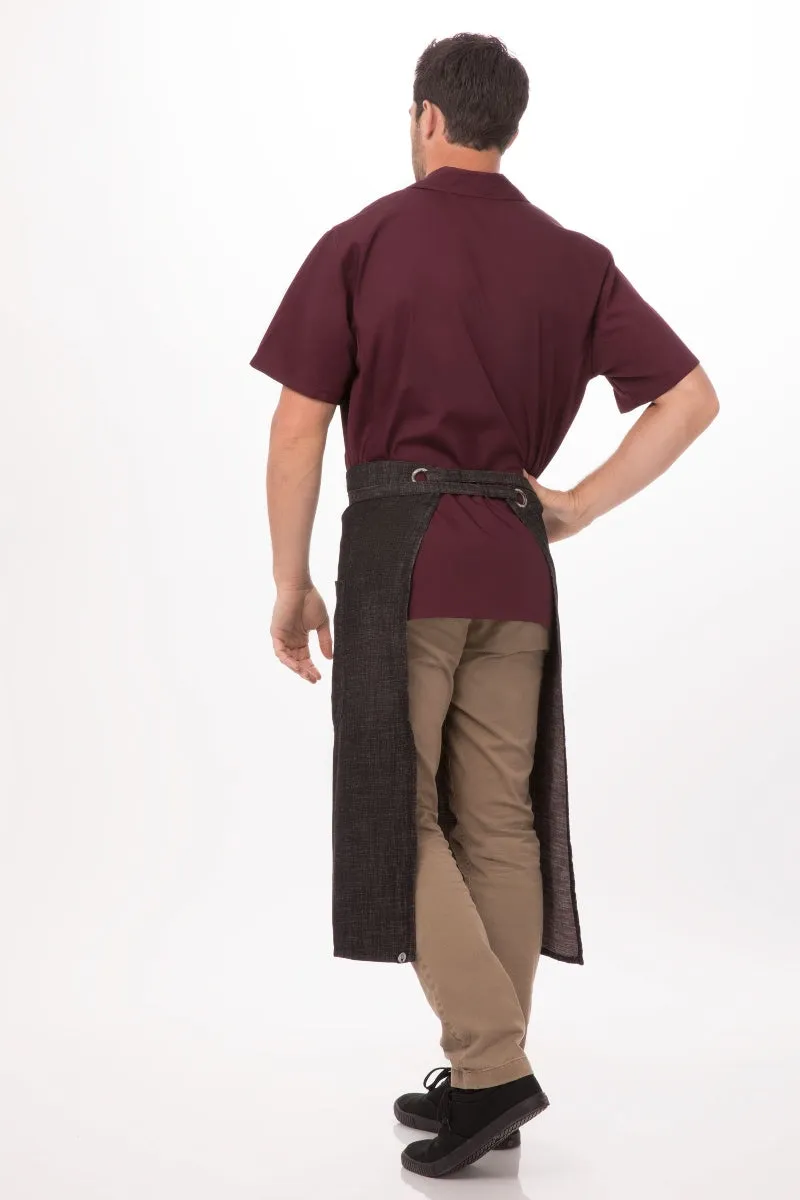 Corvallis Black & Burgundy Bistro Apron