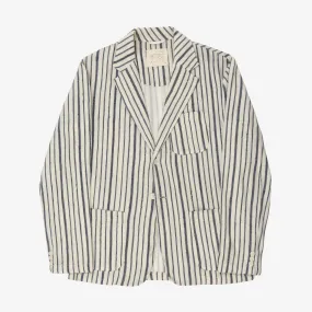 Cotton Striped Blazer