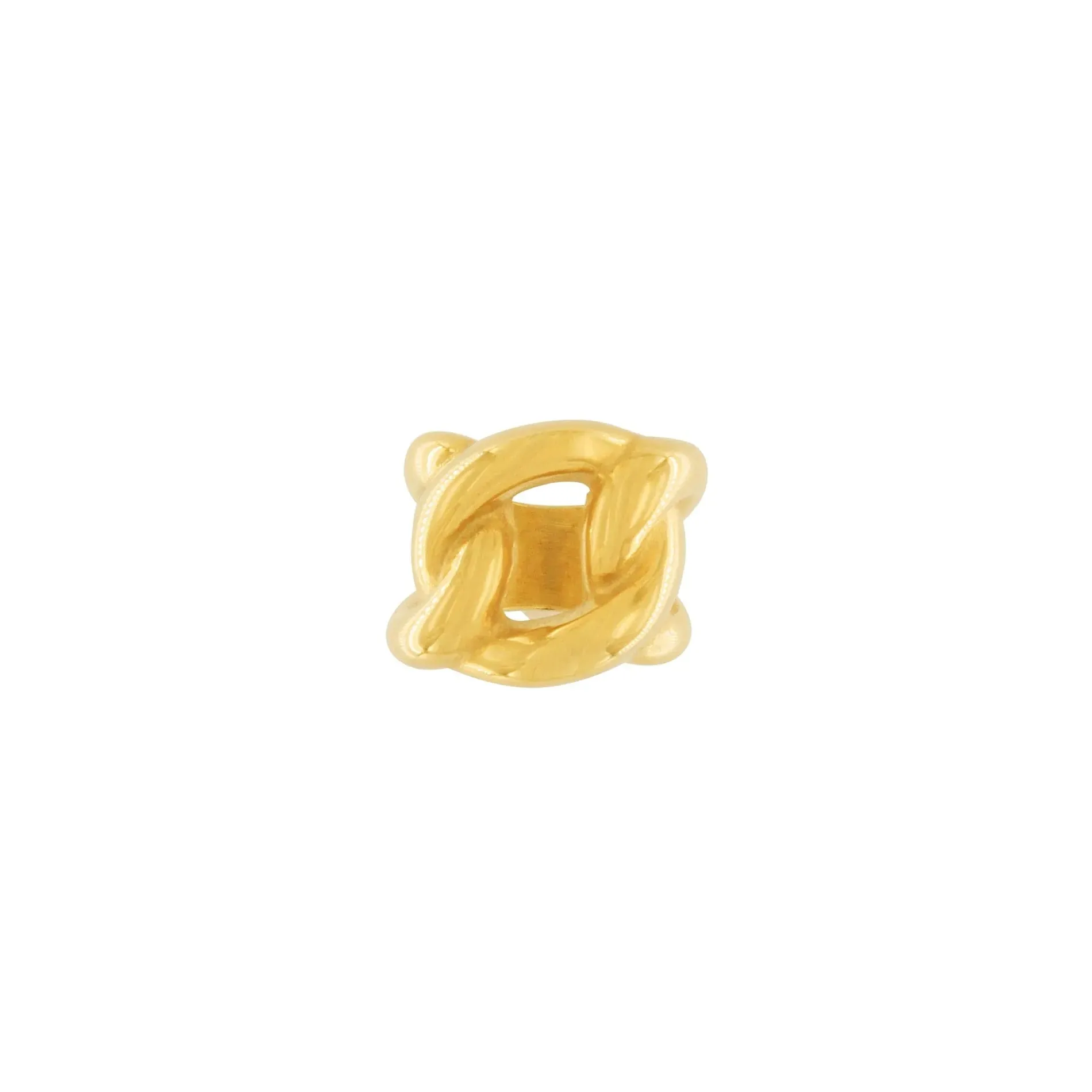 Courage Waterproof Chunky Link Statement Ring 18K Gold Plating