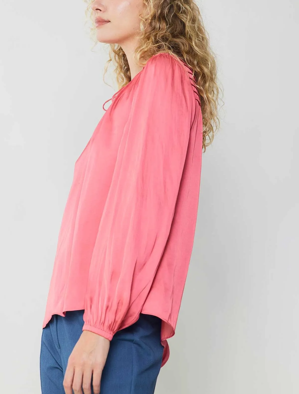 Current Air Tie Smock Blouse