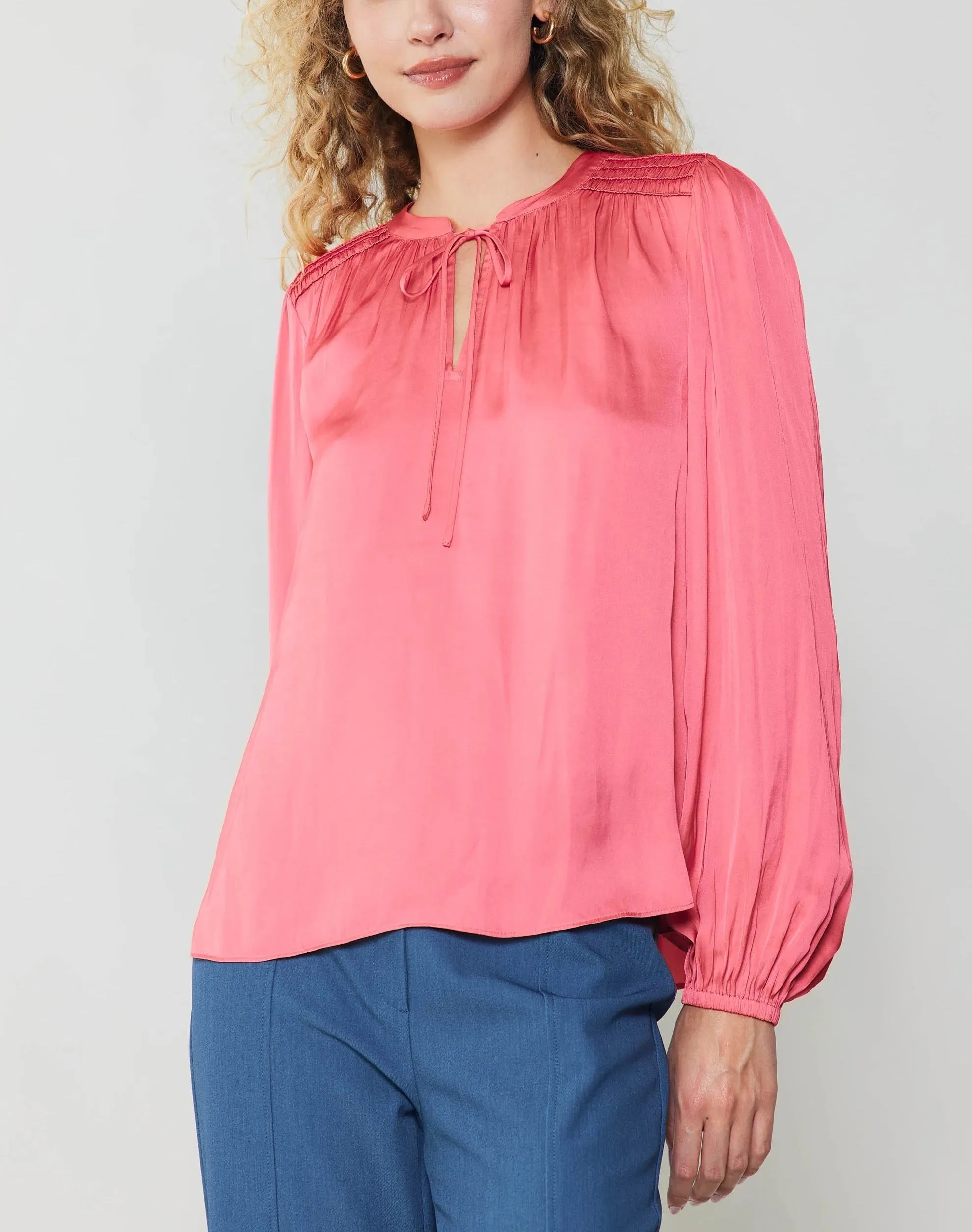 Current Air Tie Smock Blouse