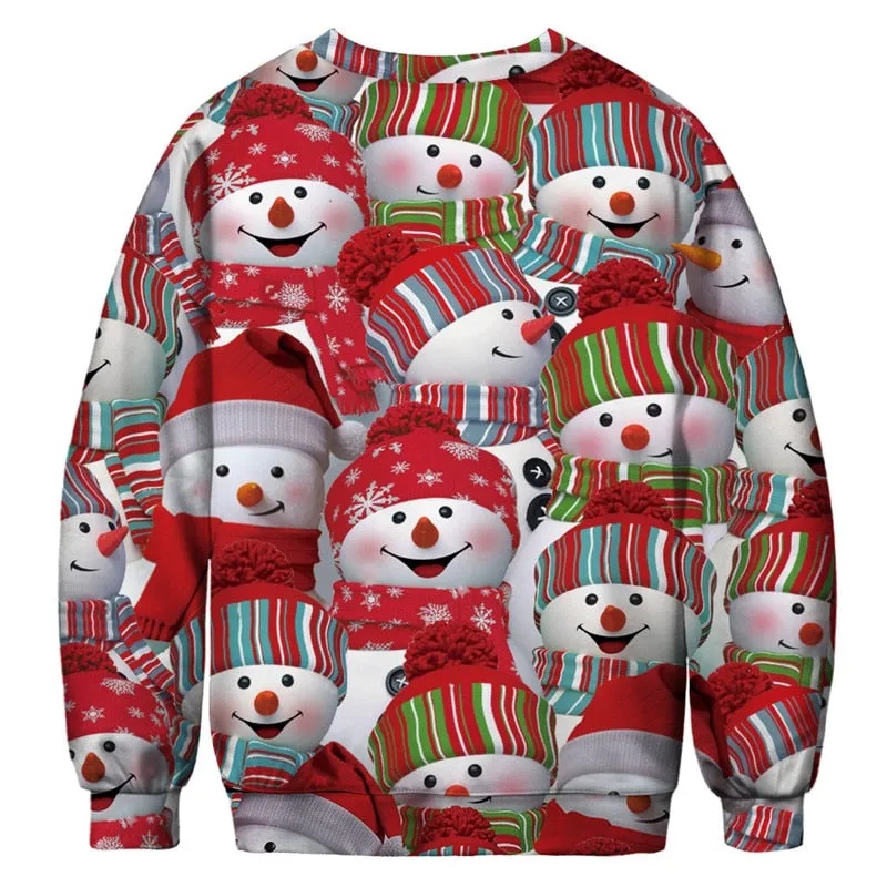 Cute Snowman Ugly Christmas Sweater