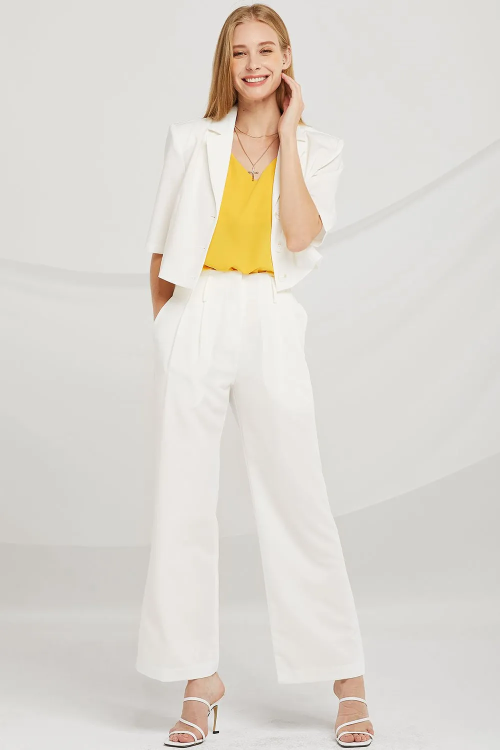 Dani Notch Lapel Crop Jacket