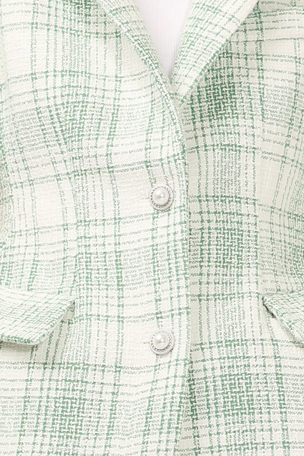 Demi Plaid Linen Blazer