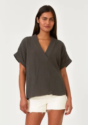 EFFORTLESS BOHO COTTON GAUZE TOP