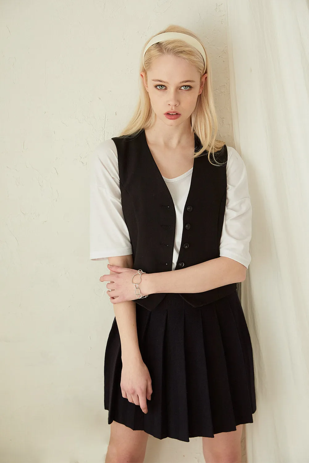 Eloise Button Down Vest