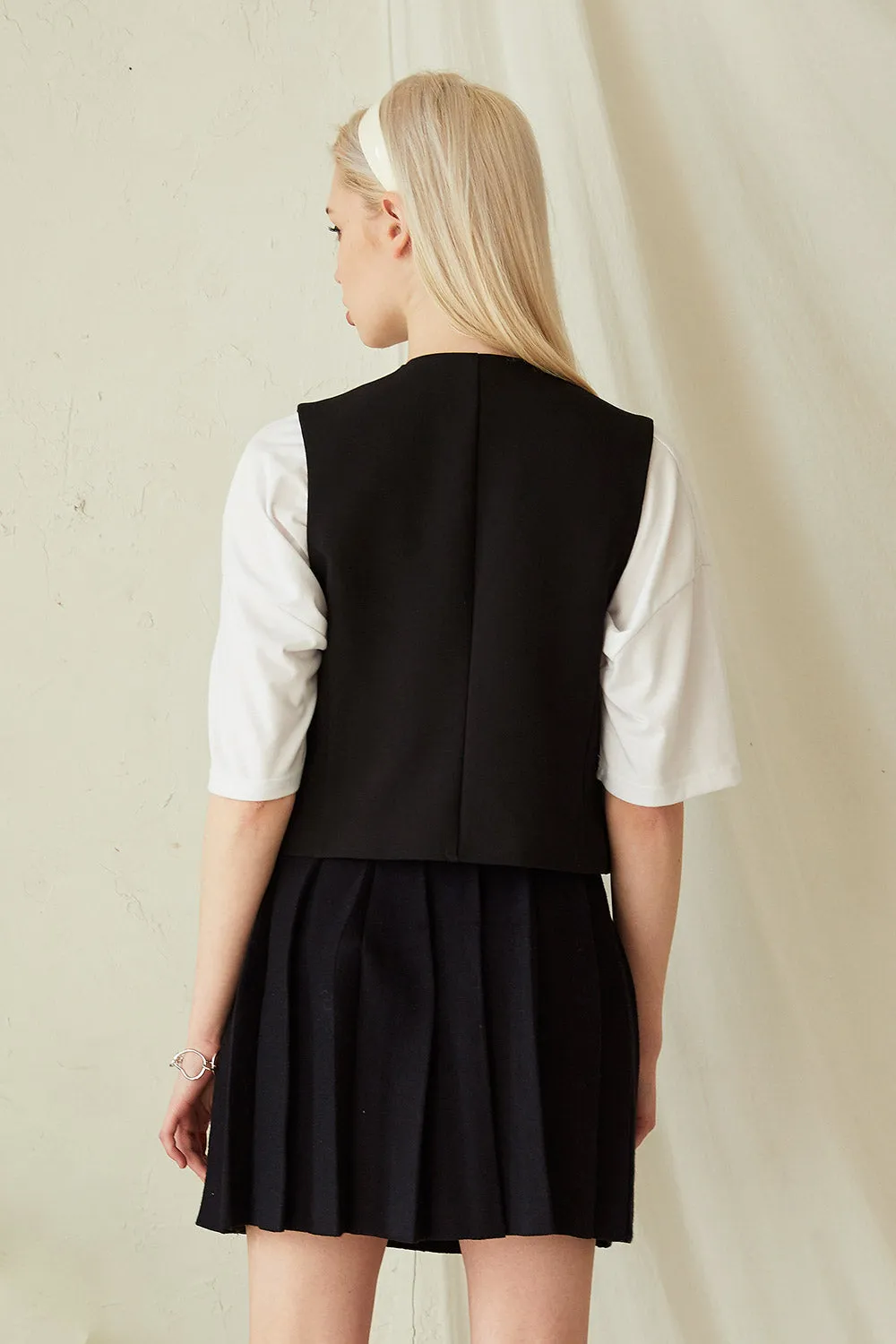 Eloise Button Down Vest