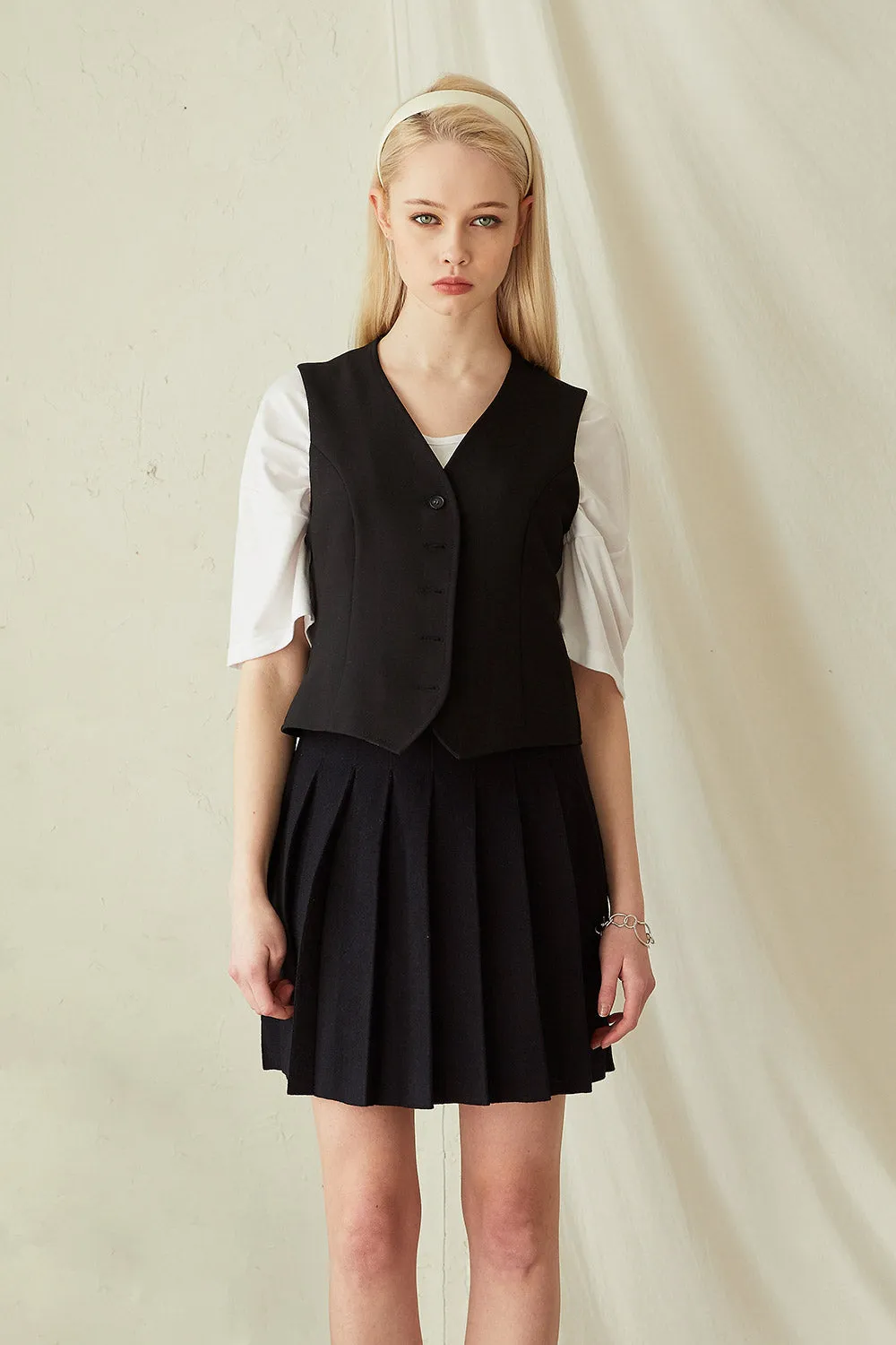 Eloise Button Down Vest