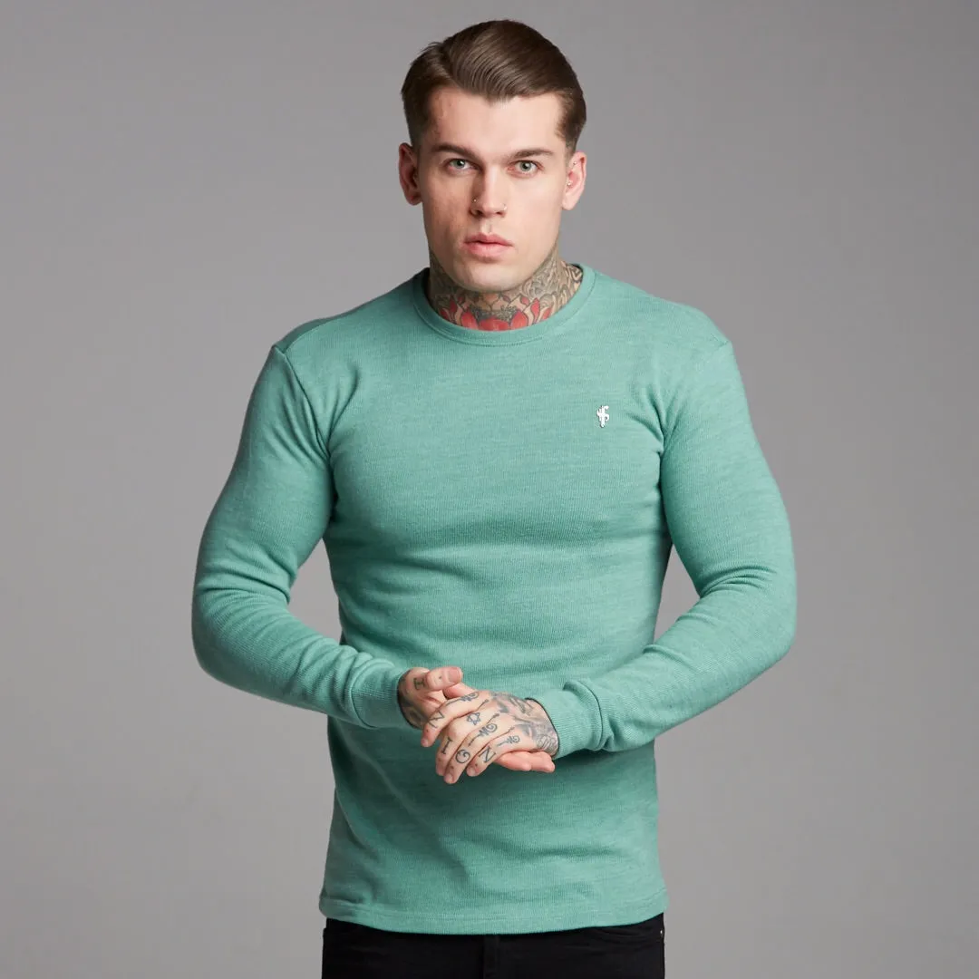 Father Sons Classic Green Super Slim Sweater - FSH233