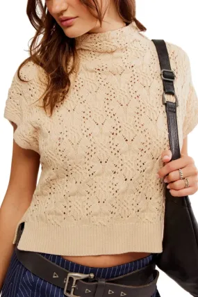 Free People Vickie Mock Neck Sweater