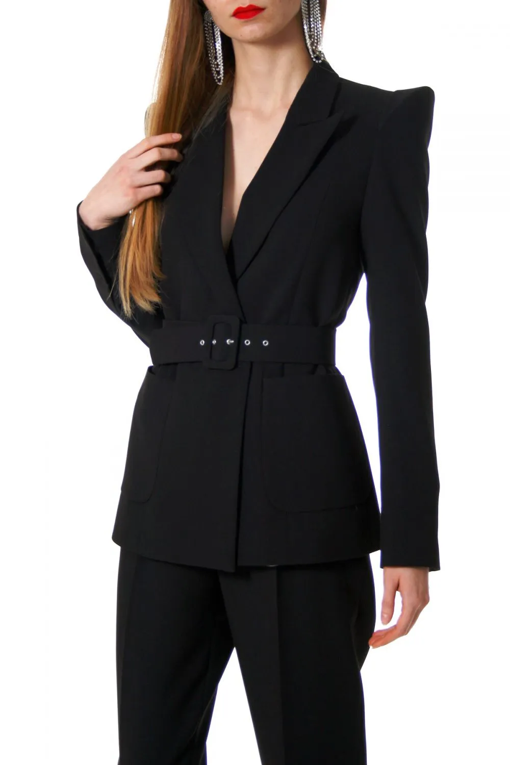 FUTURISTIC BLAZER "SAMANTHA" IN BLACK