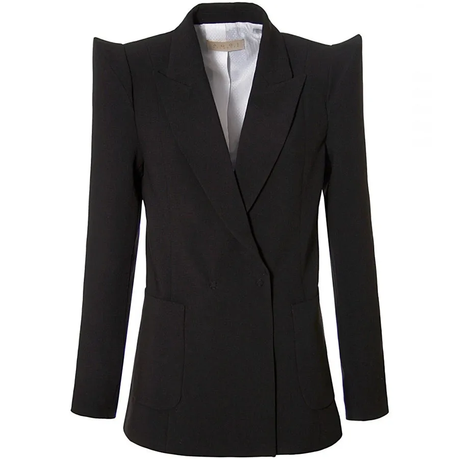 FUTURISTIC BLAZER "SAMANTHA" IN BLACK