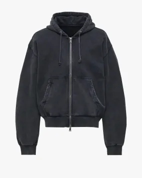 Garment Dyed Zip-Up Hoodie