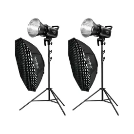 Godox 2x SL60IID LED Advanced Studio Continuous Lighting Kit - Bundle