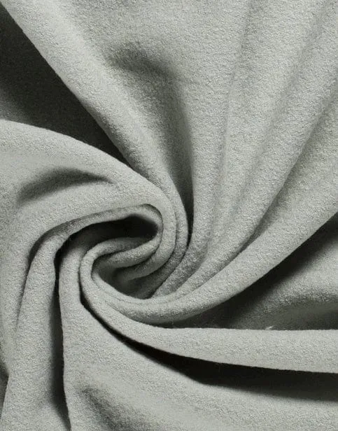 Green Grey Woolen Cloth Coating Fabric