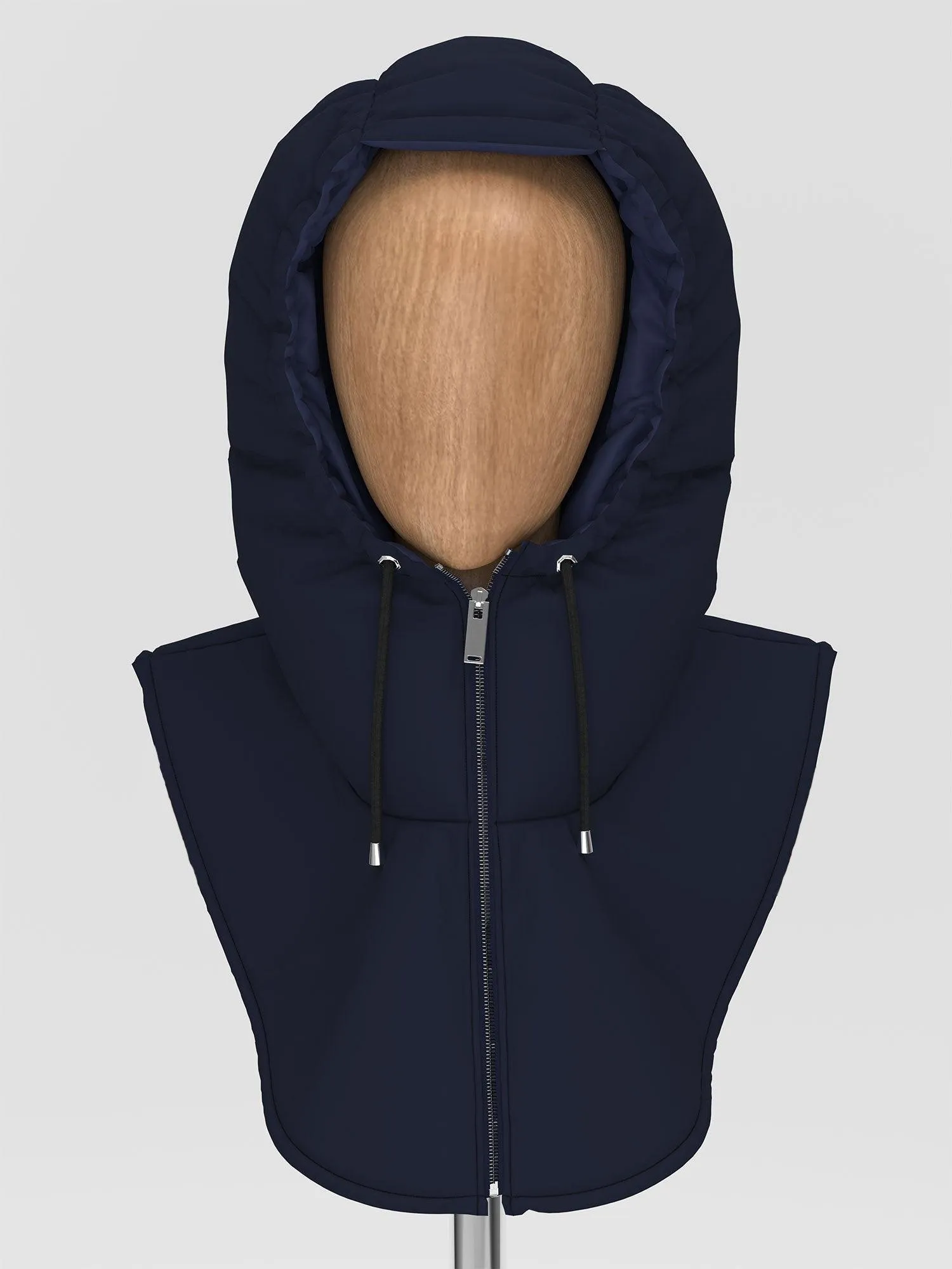 HOODED MOCK COLLAR PATTERN