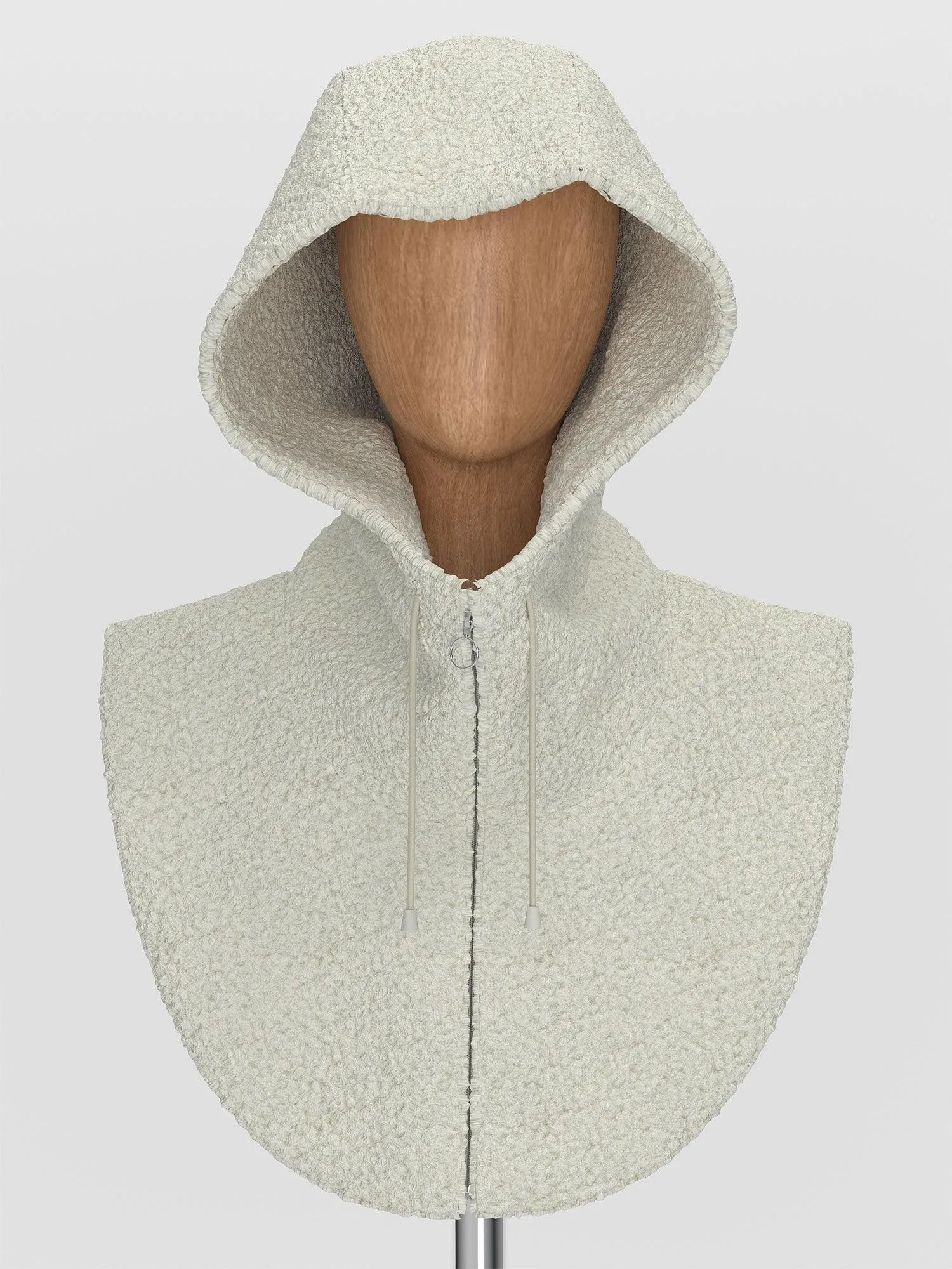 HOODED MOCK COLLAR PATTERN