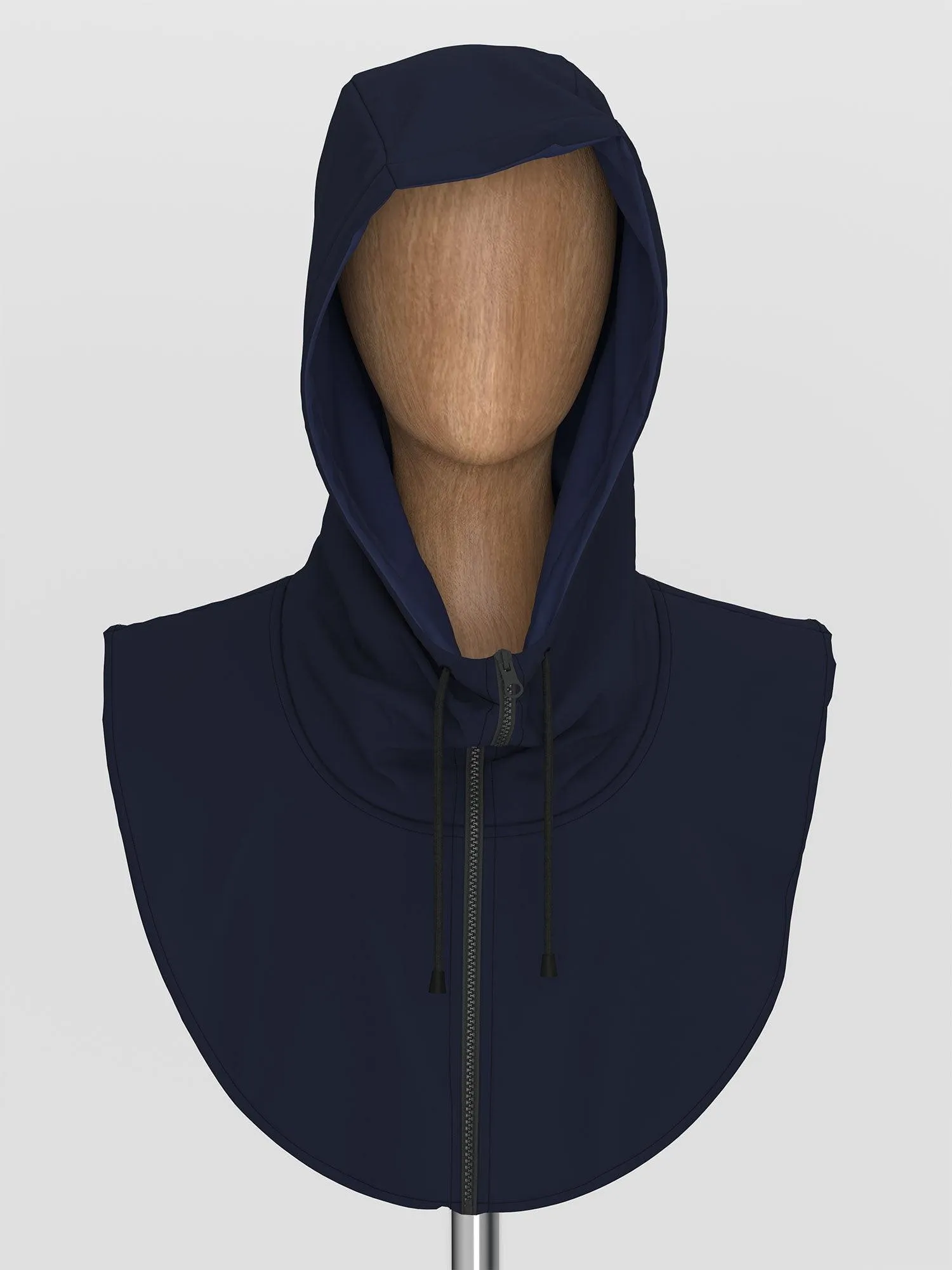 HOODED MOCK COLLAR PATTERN