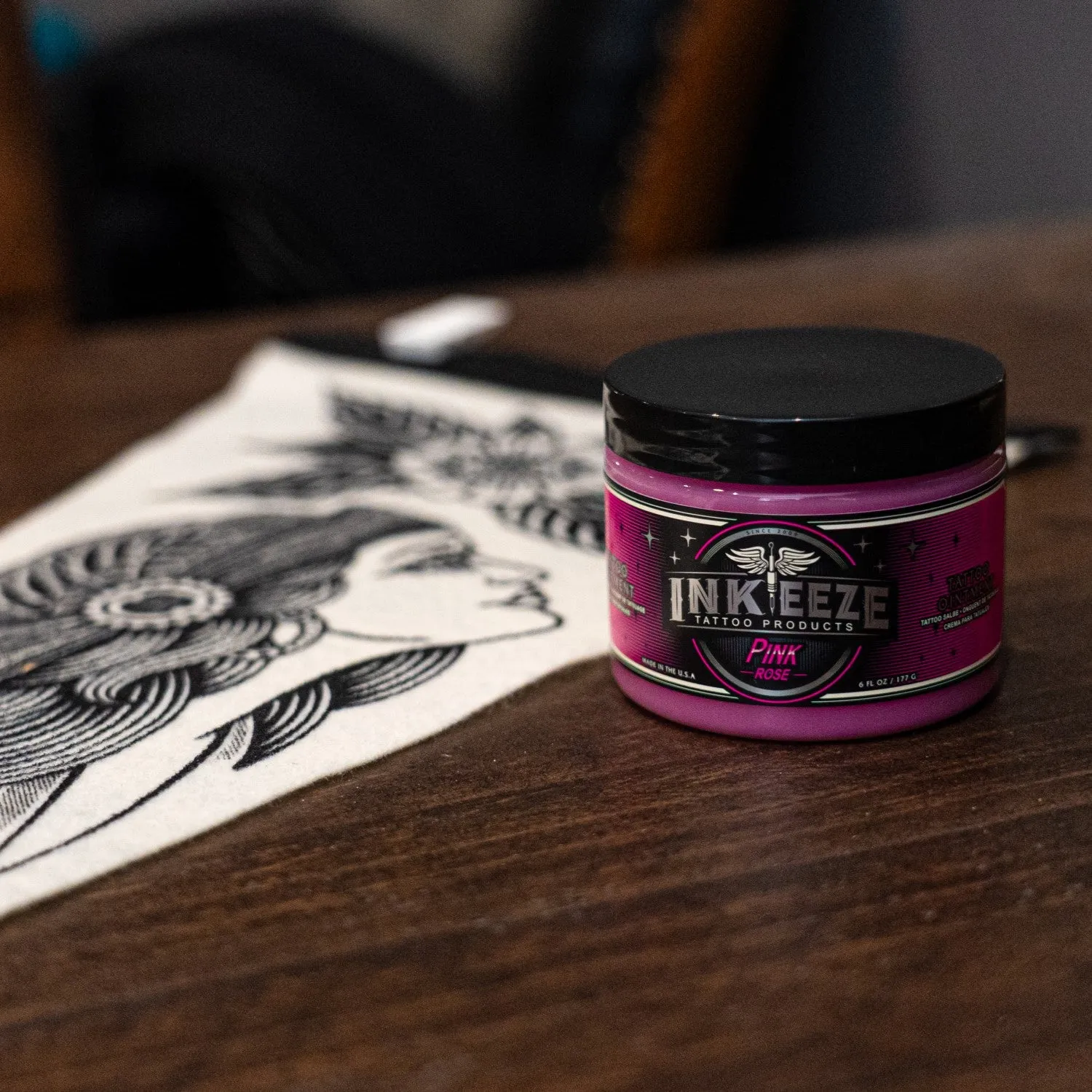 Inkeeze Pink Tattoo Aftercare Ointment - 6oz