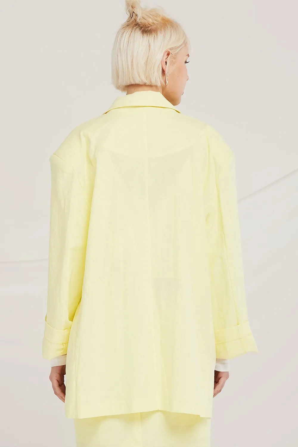 Iris Oversized Linen Jacket