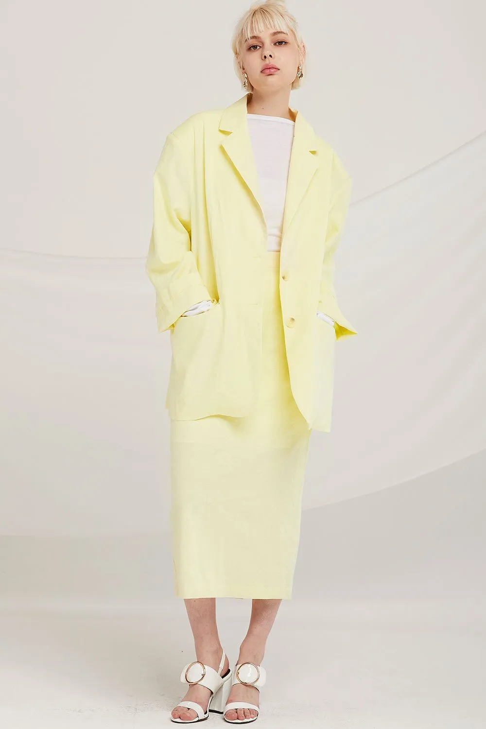 Iris Oversized Linen Jacket