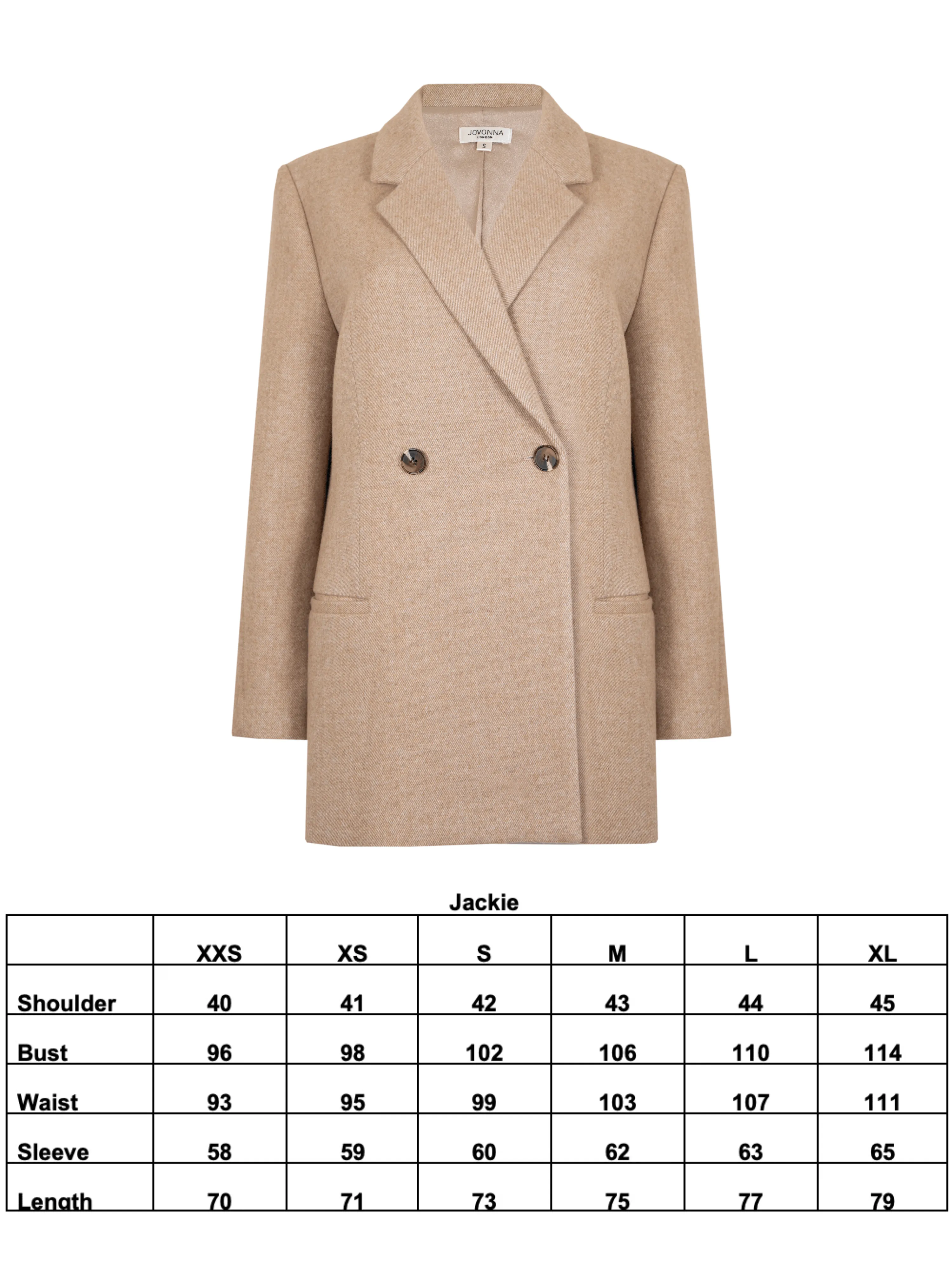 JACKIE BLAZER BEIGE