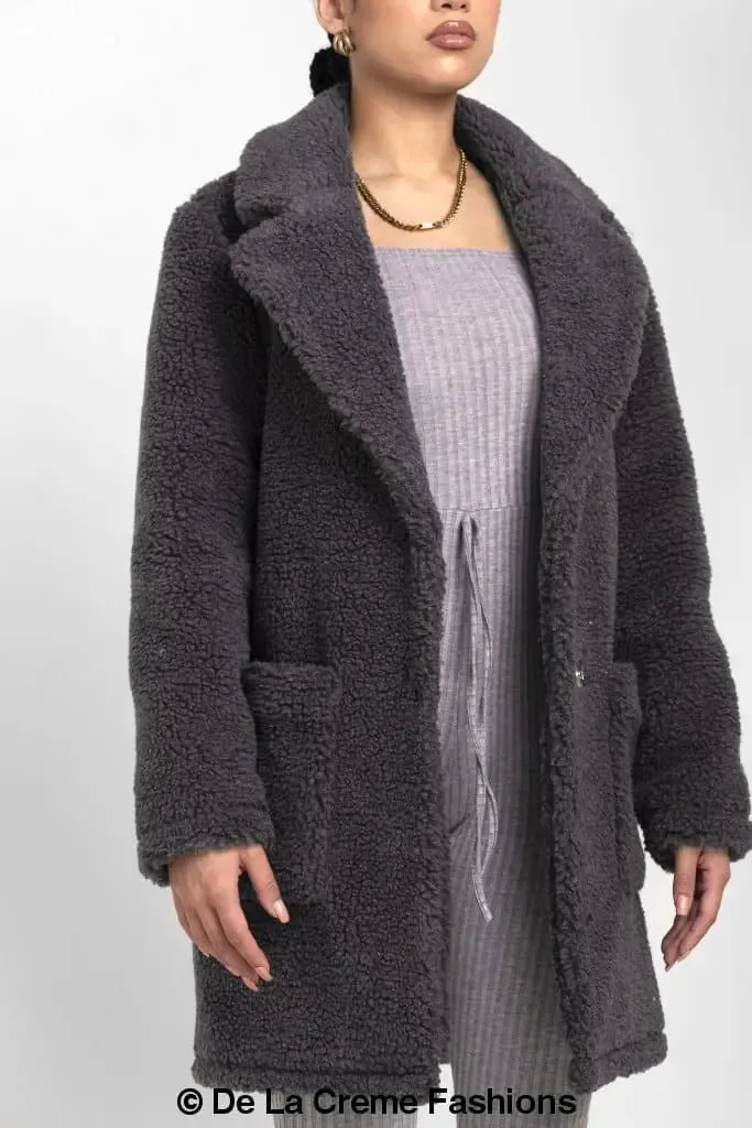 Jacqueline Oversized Teddy Coat