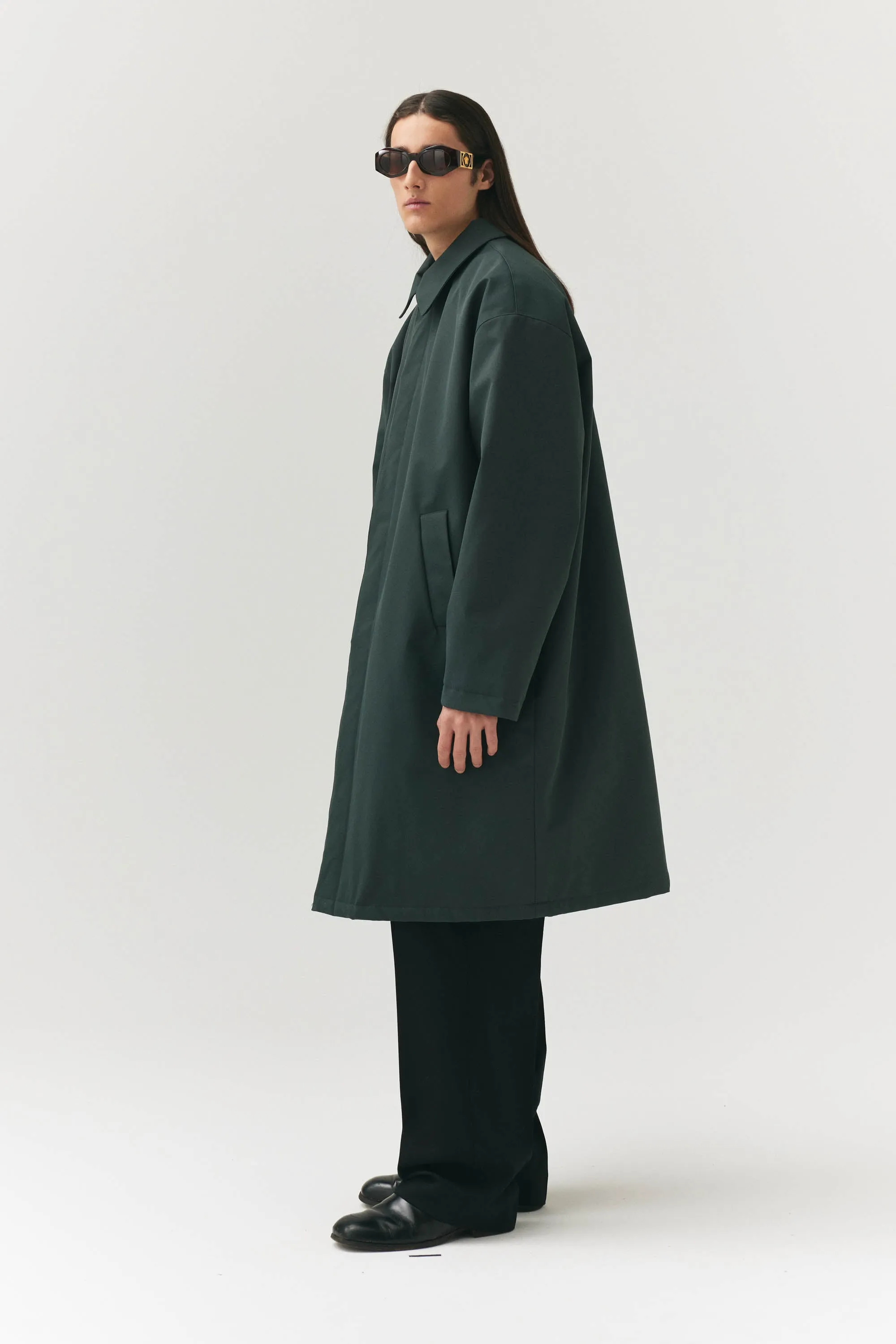 Forest Green JOBA Car Coat by NIN SPIN - Autumn/Winter 2024