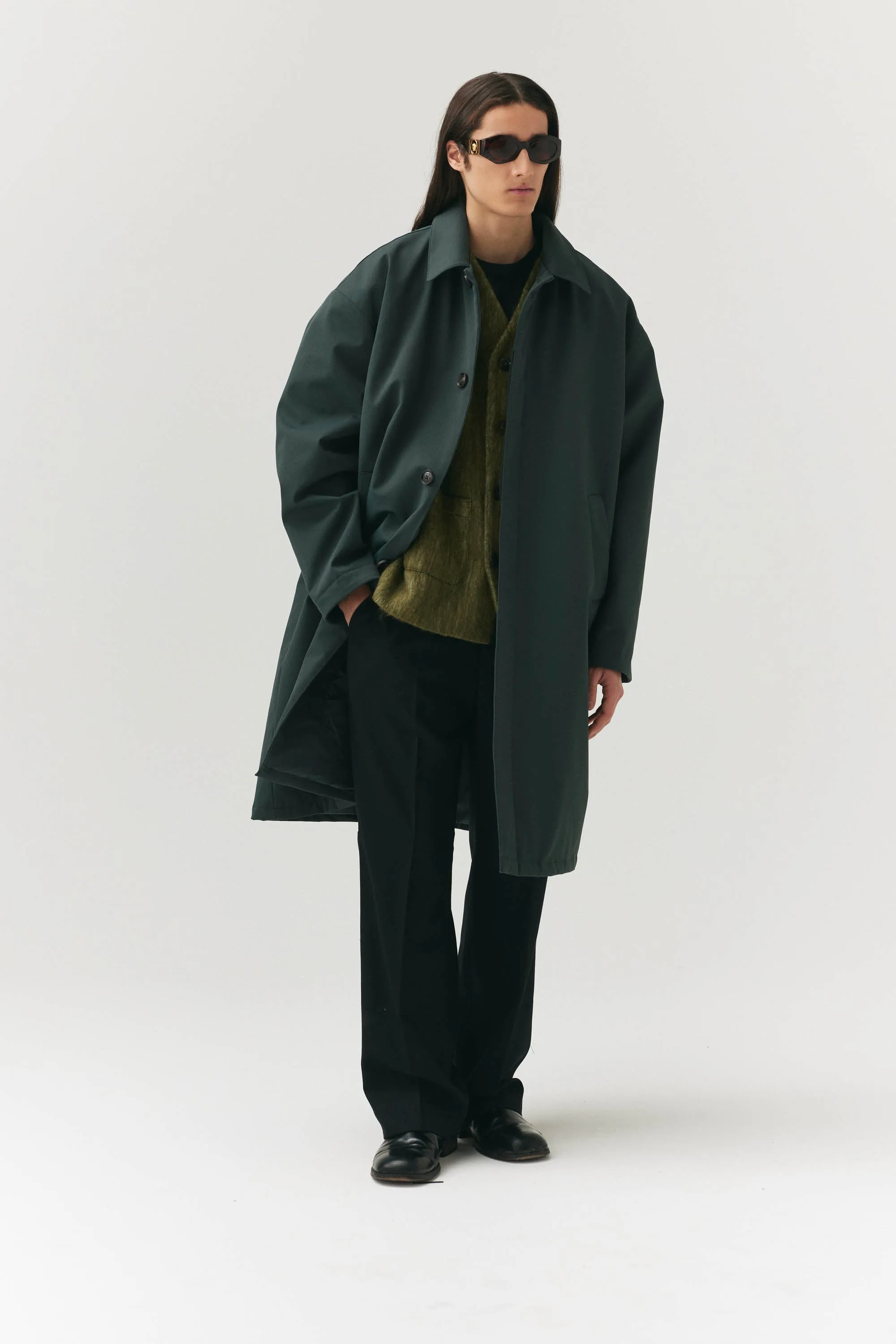 Forest Green JOBA Car Coat by NIN SPIN - Autumn/Winter 2024