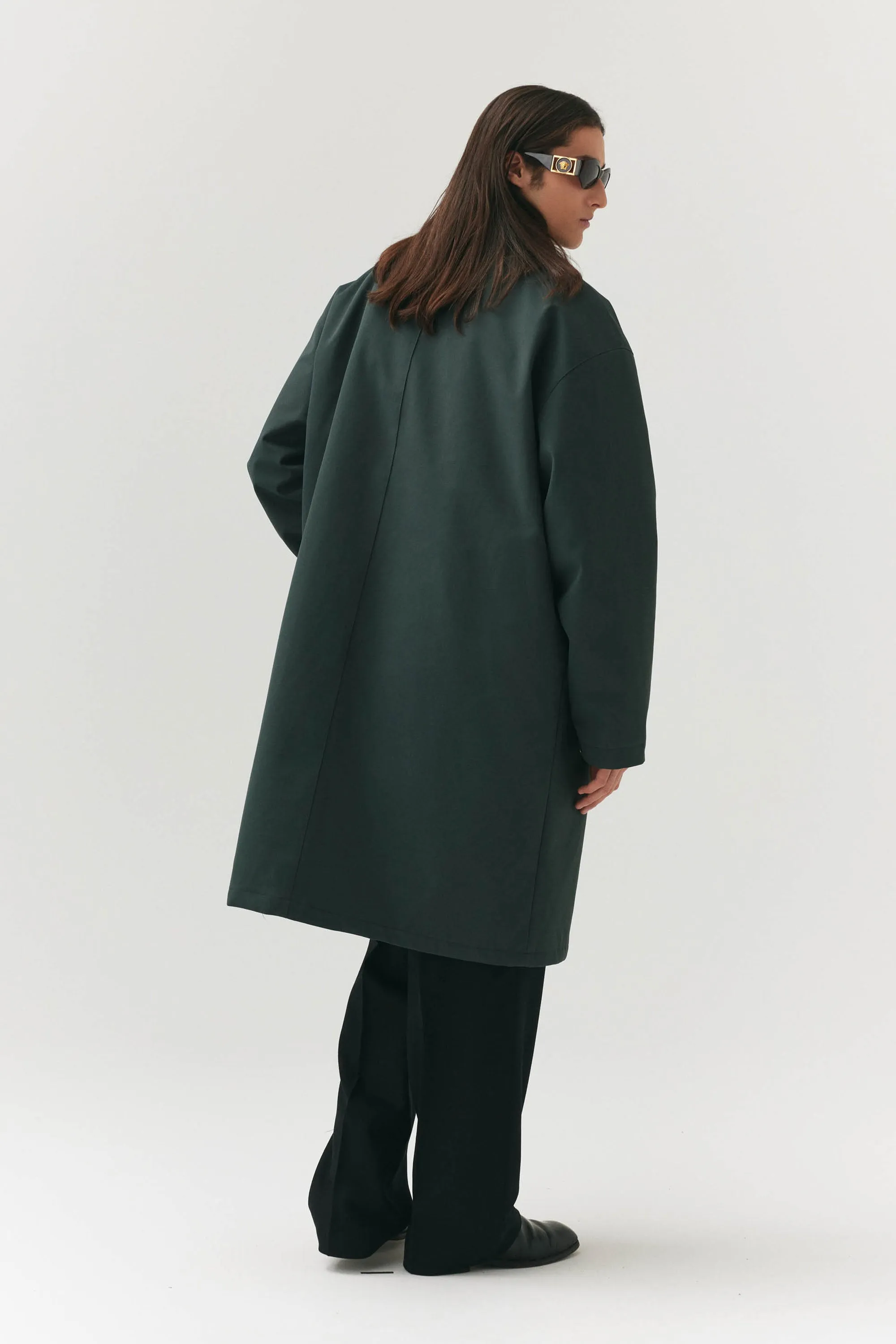 Forest Green JOBA Car Coat by NIN SPIN - Autumn/Winter 2024