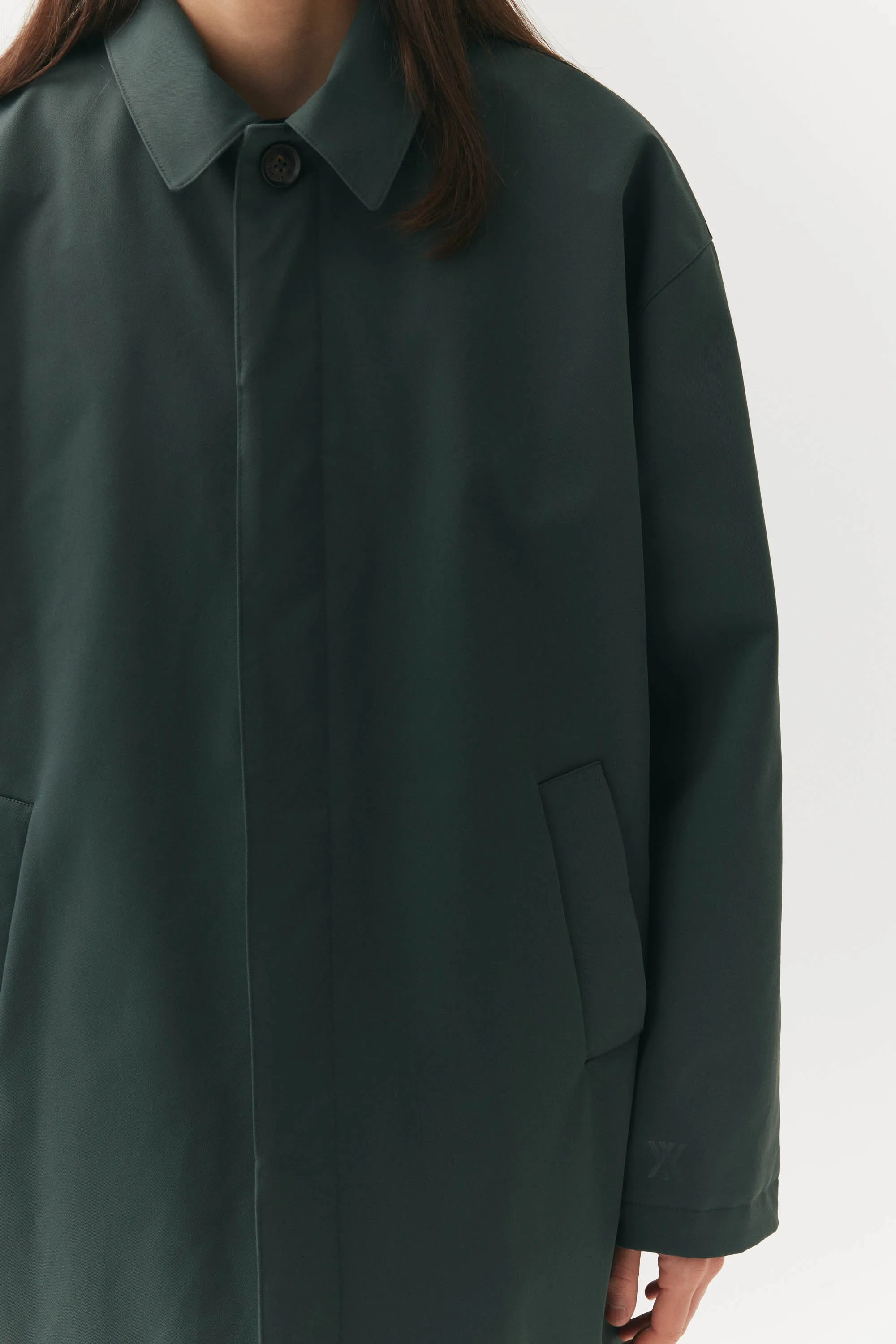 Forest Green JOBA Car Coat by NIN SPIN - Autumn/Winter 2024