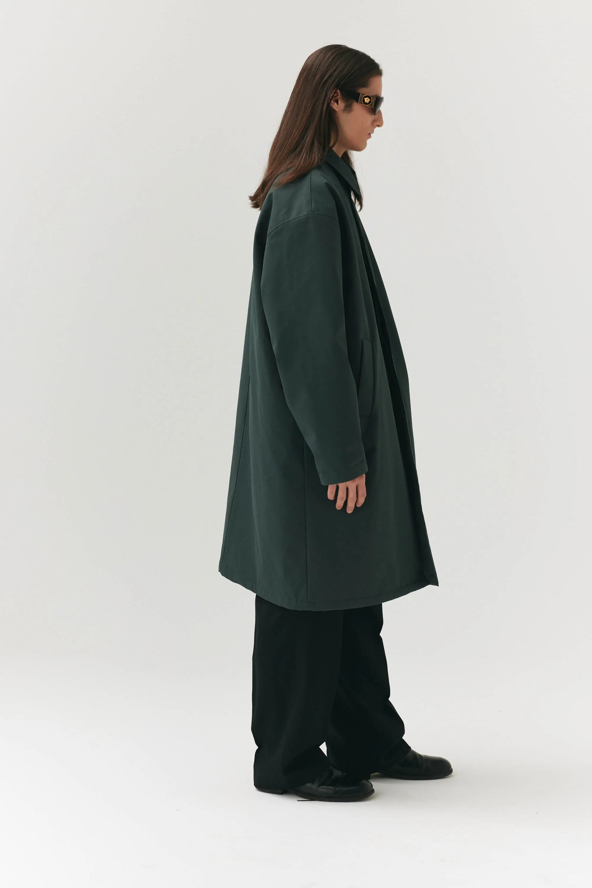 Forest Green JOBA Car Coat by NIN SPIN - Autumn/Winter 2024