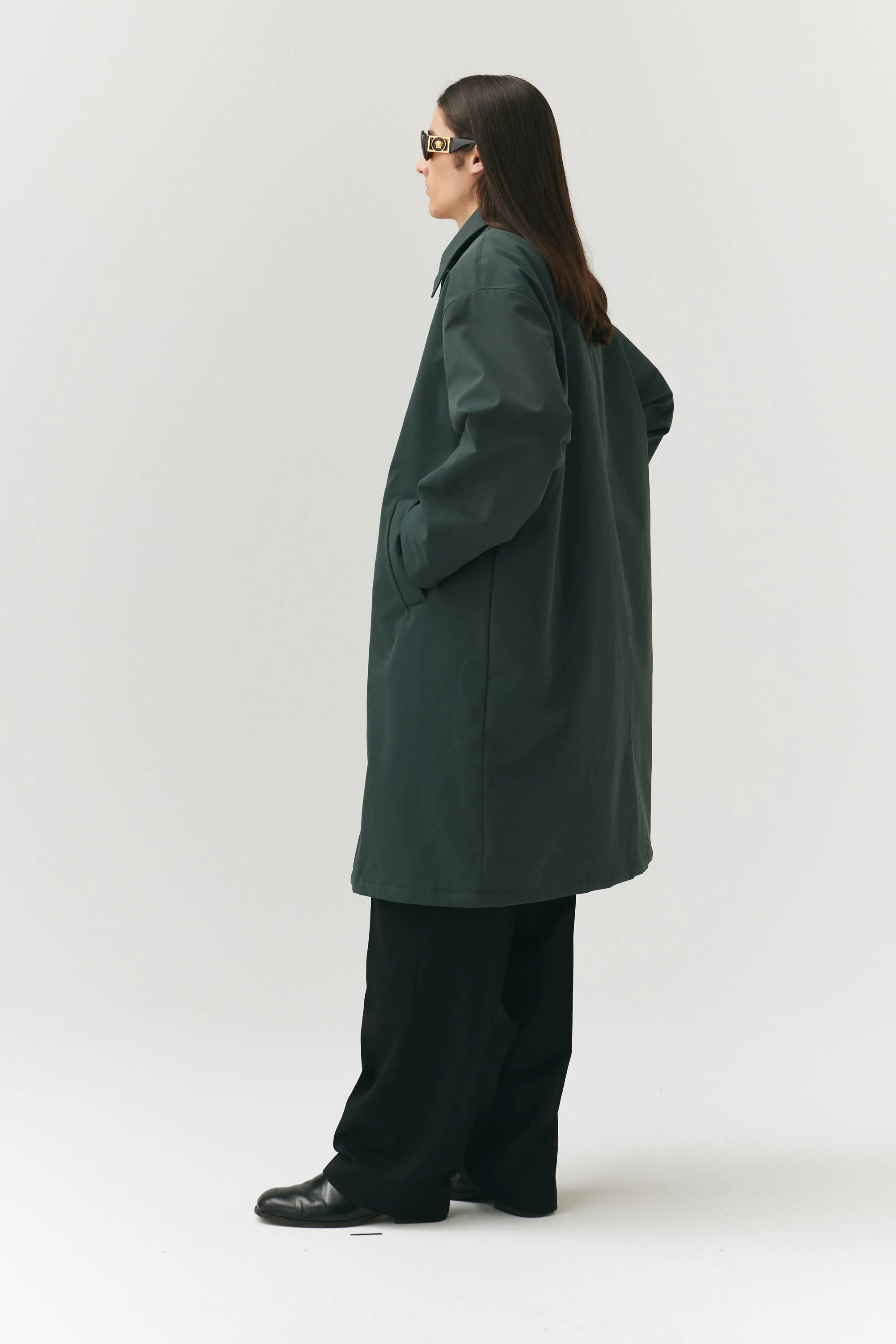 Forest Green JOBA Car Coat by NIN SPIN - Autumn/Winter 2024