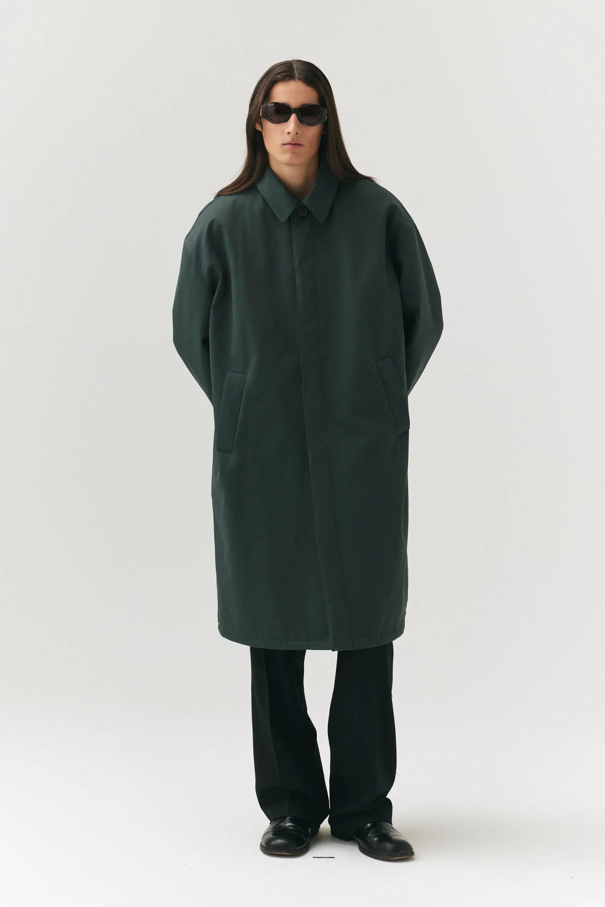 Forest Green JOBA Car Coat by NIN SPIN - Autumn/Winter 2024