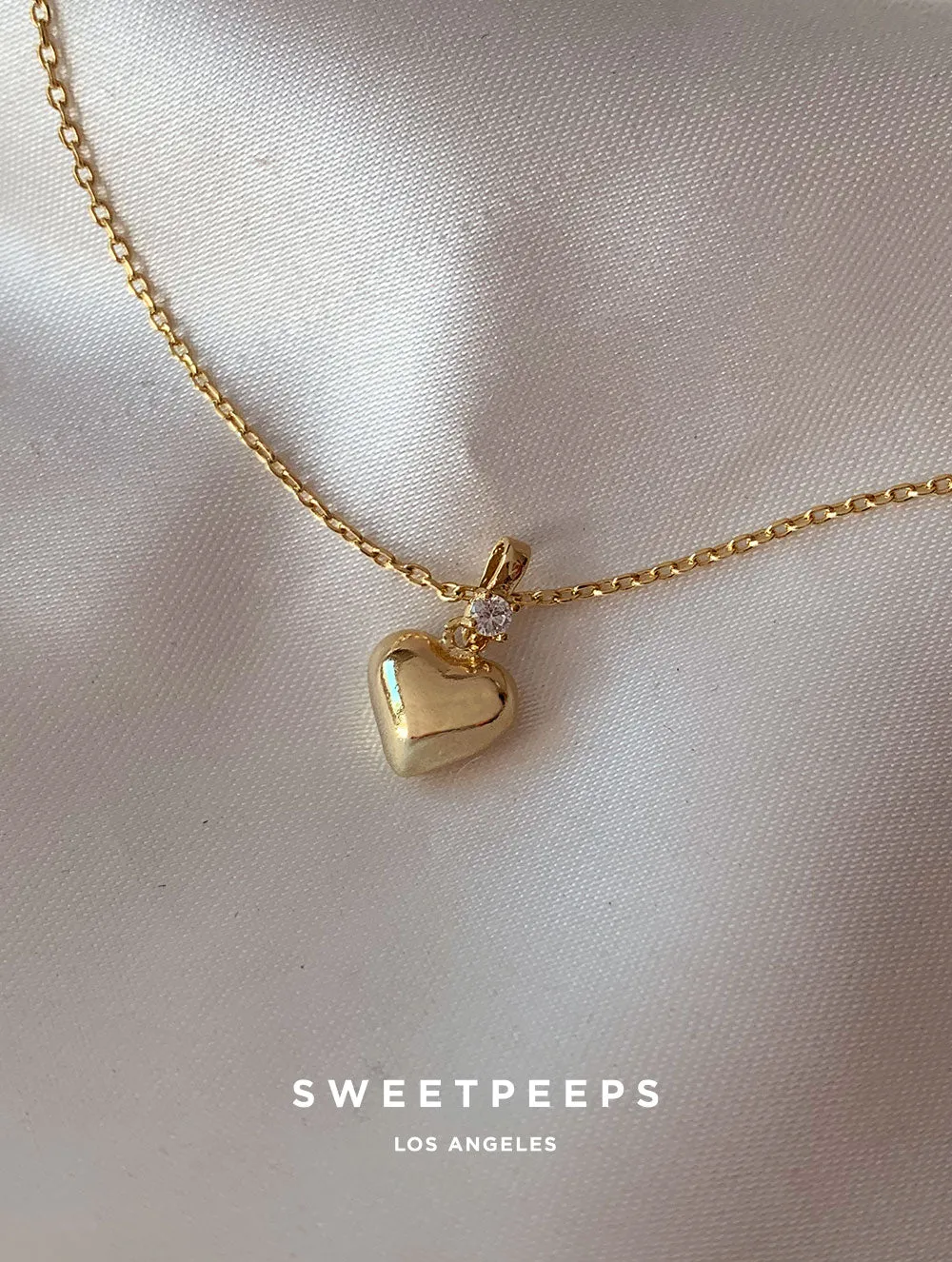 Joslyn Heavy Heart Necklace