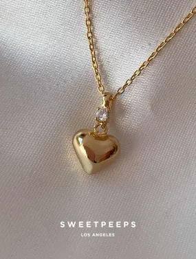 Joslyn Heavy Heart Necklace