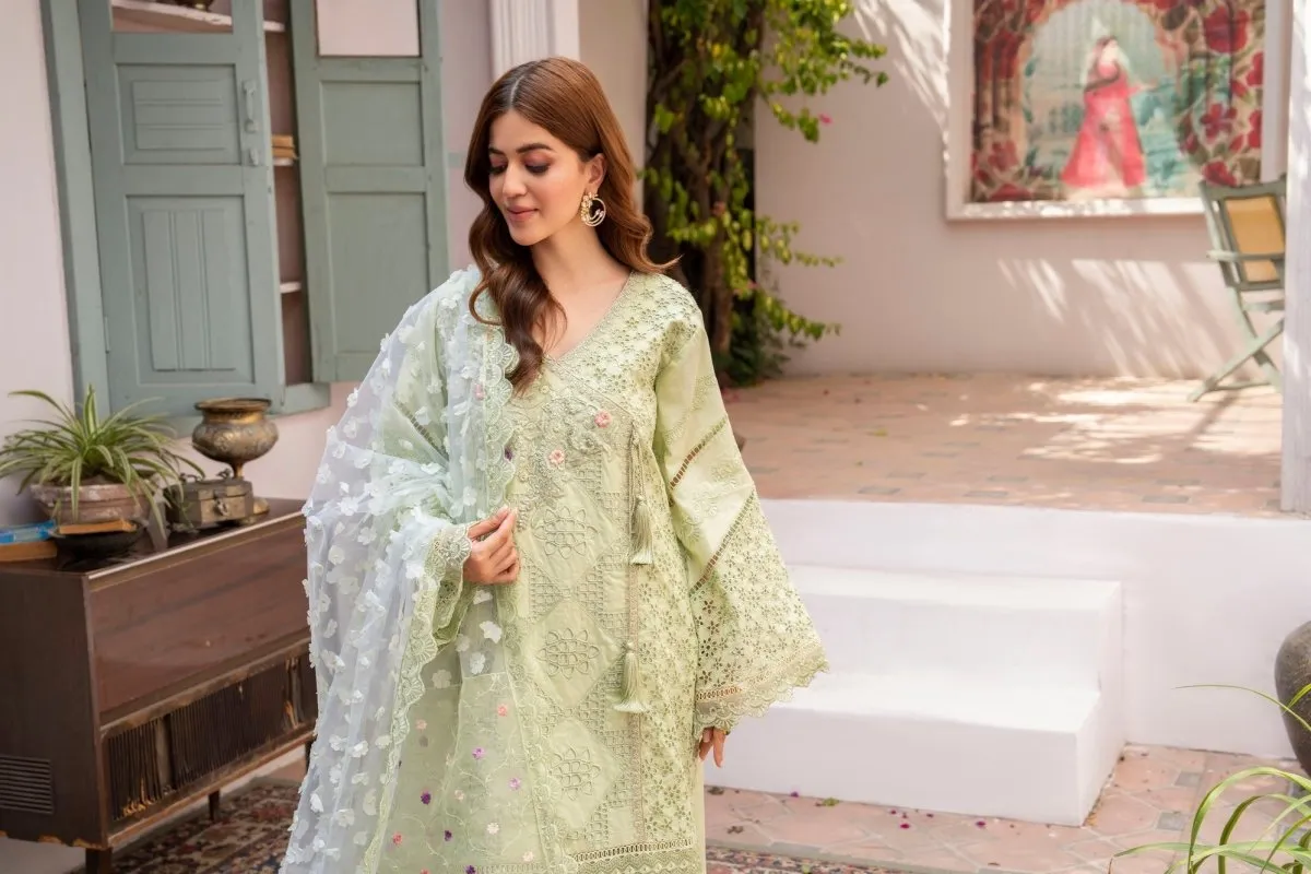 Festive Embroidered Cotton Pakistani Suit - Karma KAR95