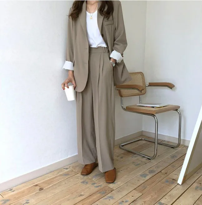 [Korean Style] Jeor Vintage Style Loose Fit Blazer