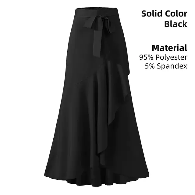 Ladies Casual Loose Ruffles Skirt