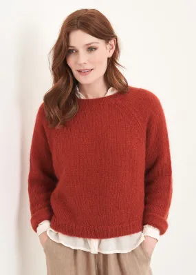 LOKE DIAMANTÉ SWEATER - RUST