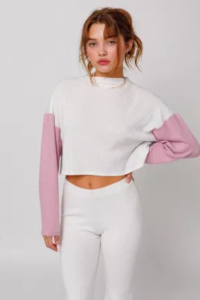 Long Sleeve Contrast Top *online only*