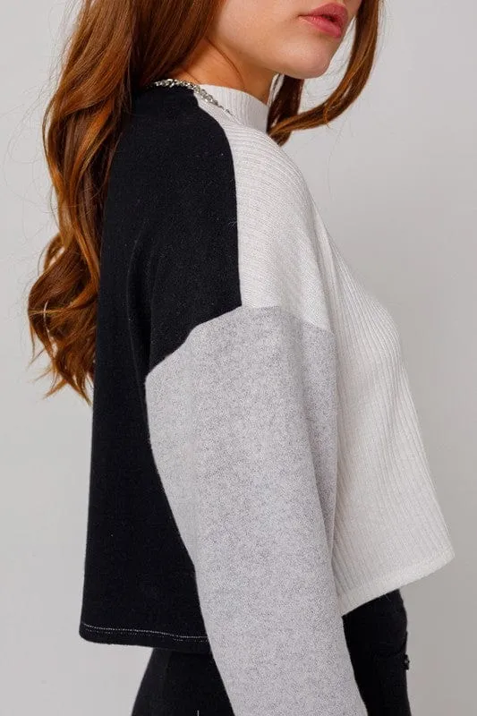 Long Sleeve Contrast Top *online only*