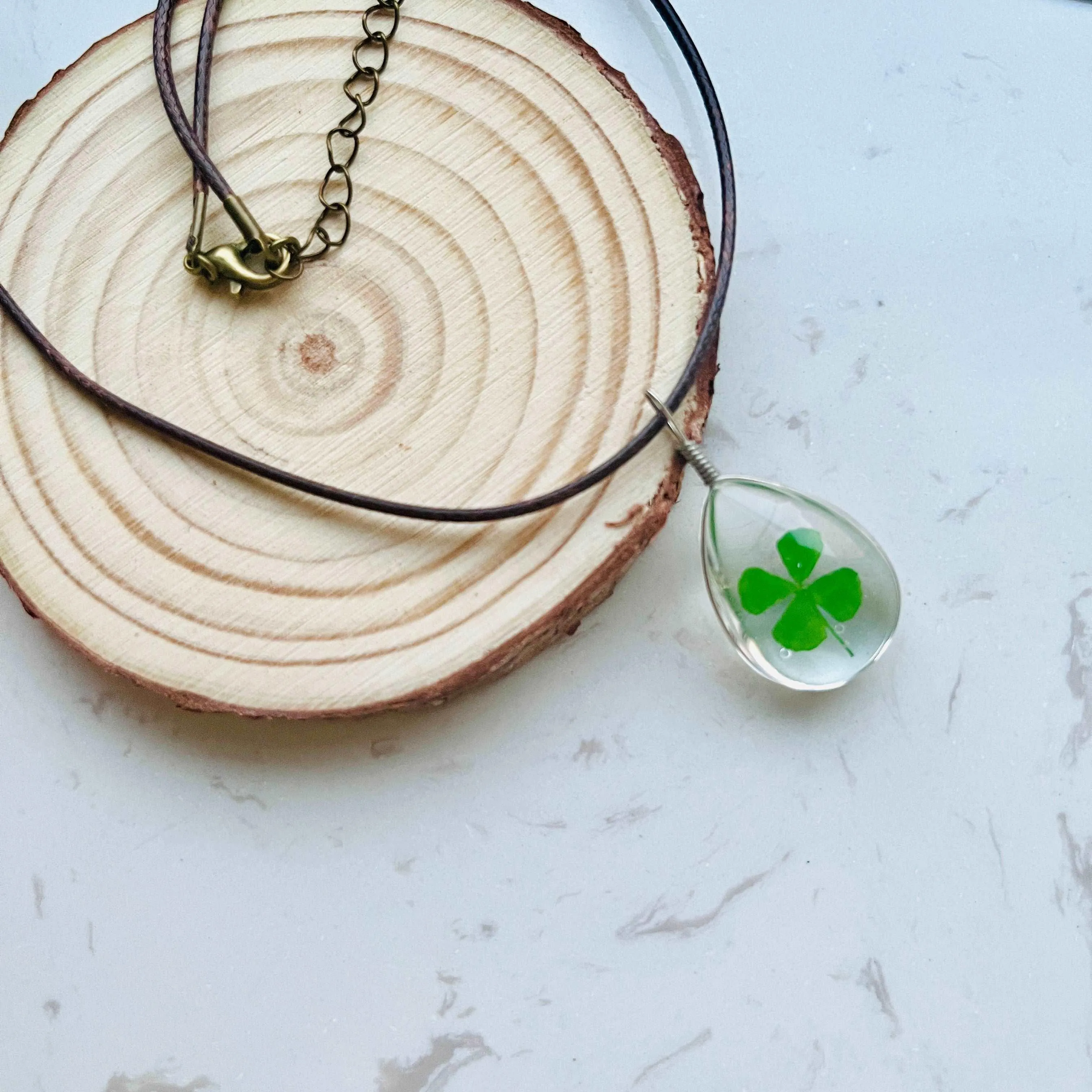 Lucky Four Leaf Clover Pendant Necklace