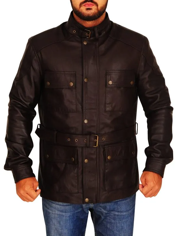 Men Brown Field Jacket