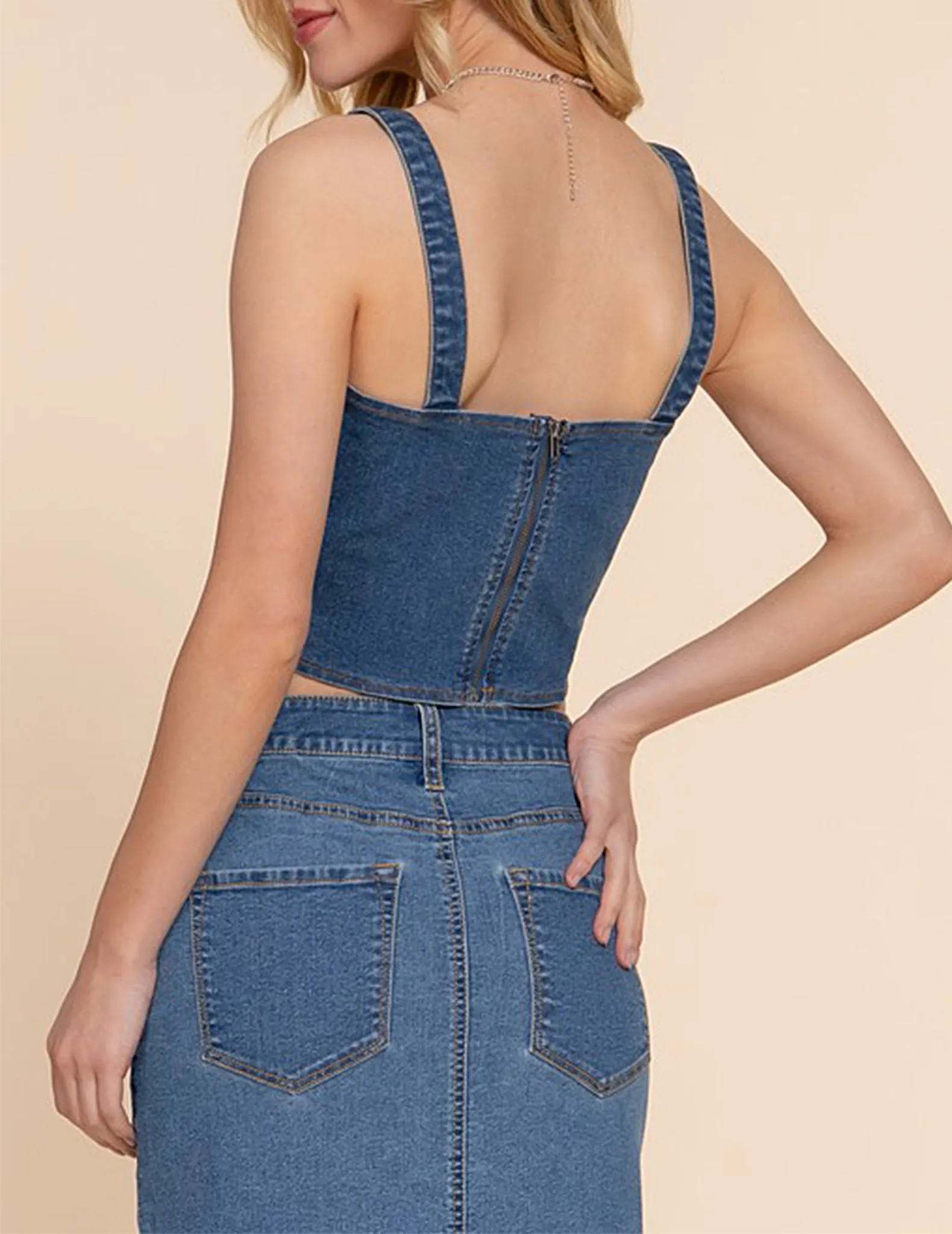 Nikola Denim Tank Top