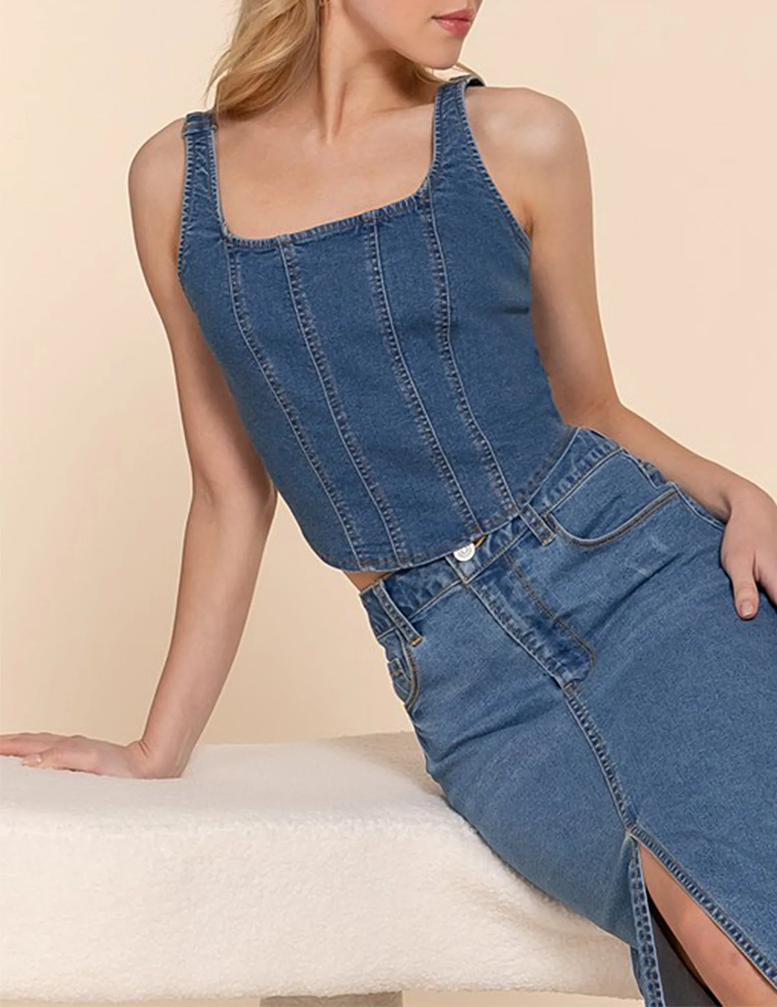 Nikola Denim Tank Top