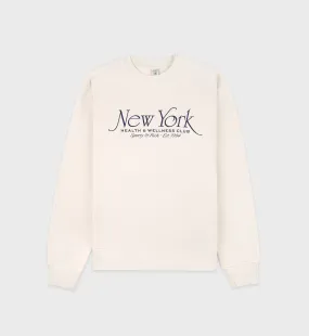 NY 94 Crewneck - Cream/Navy