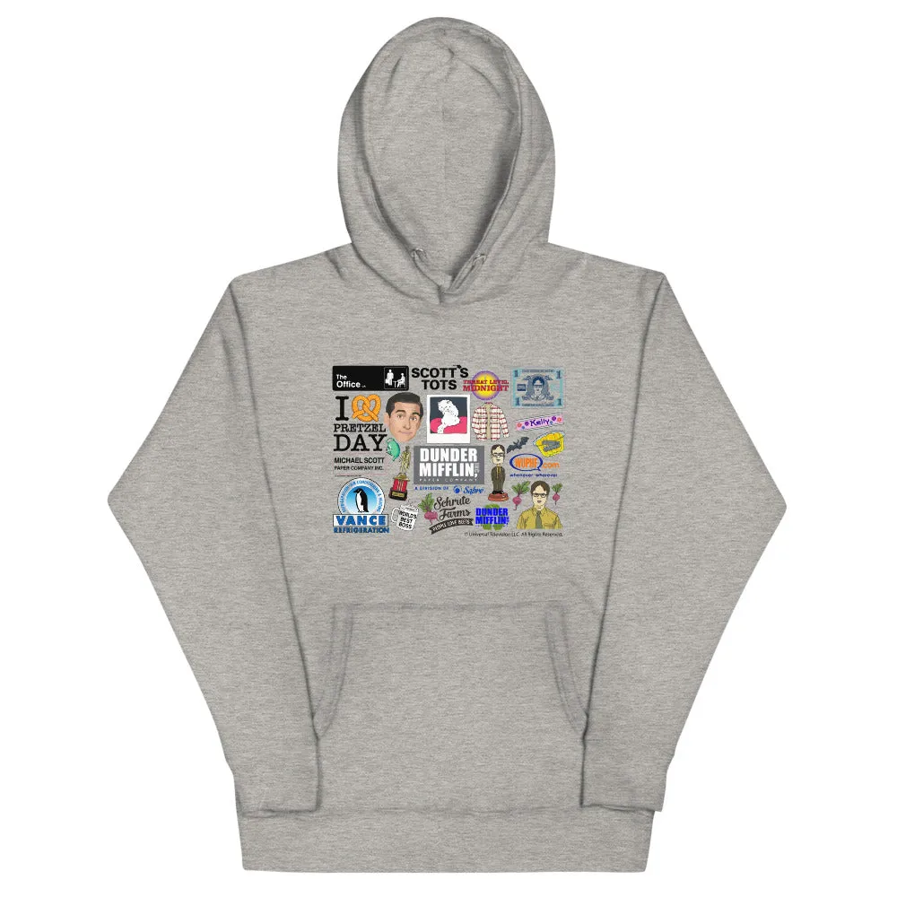 Office Icons Unisex Hoodie