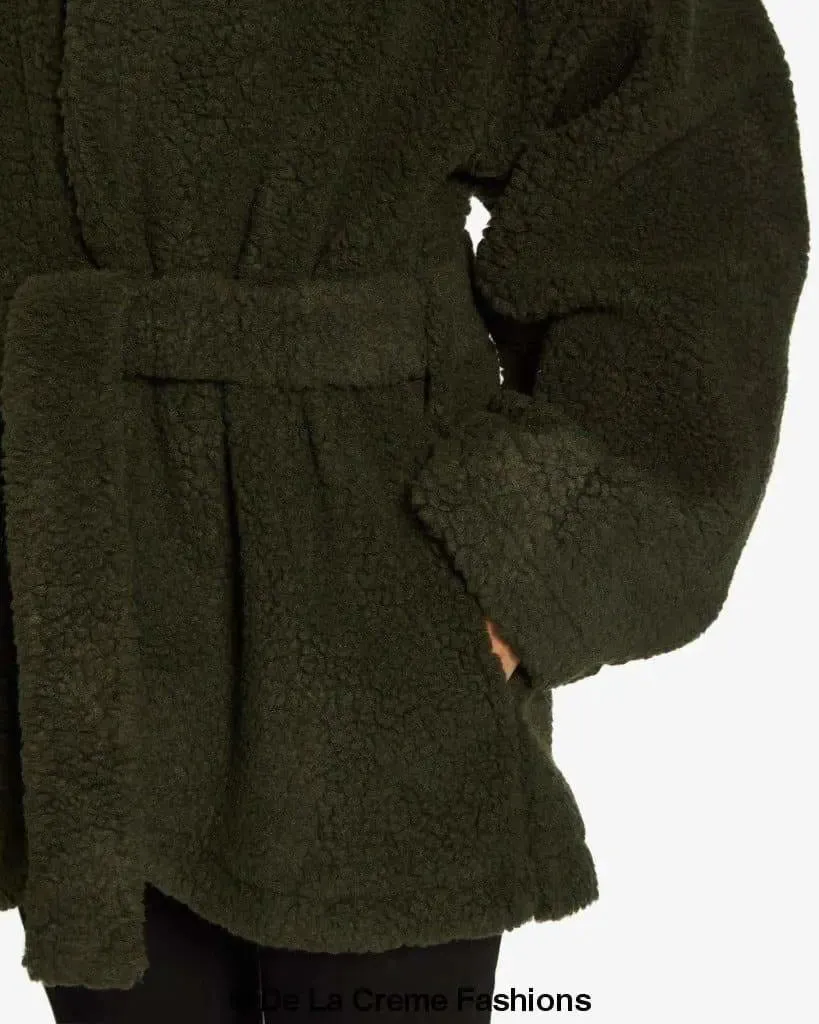 Open Front Belted Teddy Coat (1917)